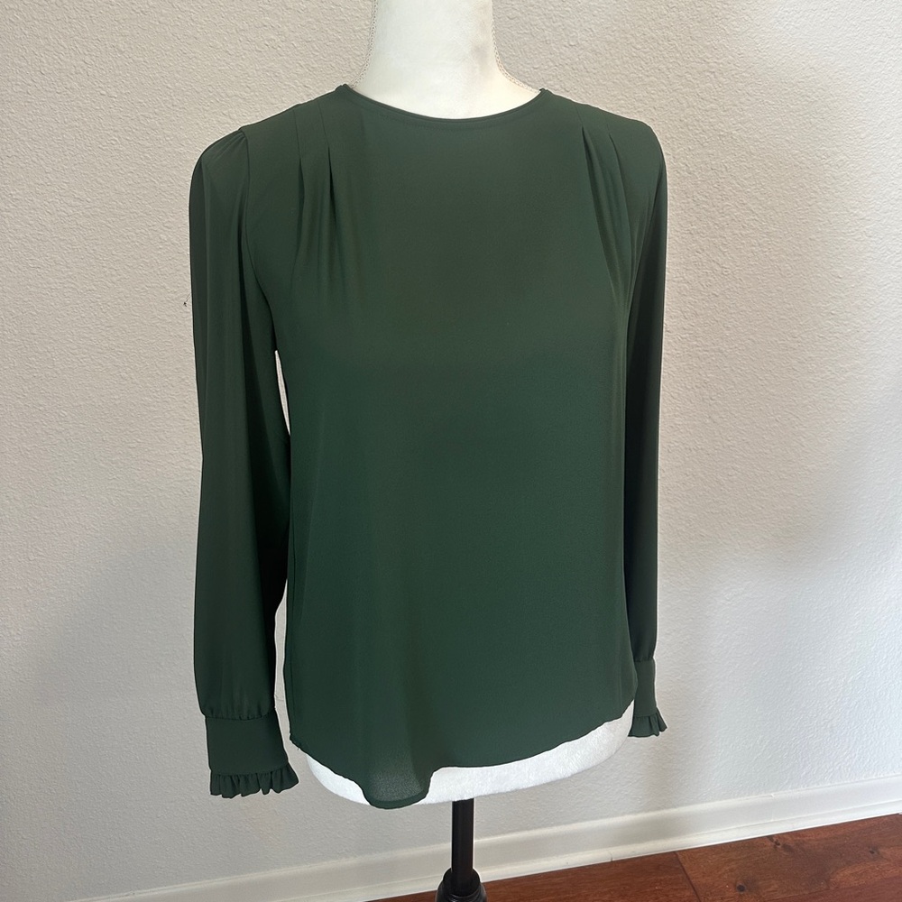 LOFT Dark Green Blouse